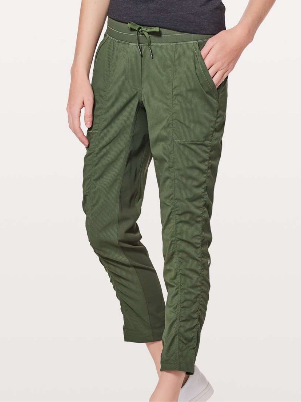 Lululemon Womens Olive Green Street to Studio II Ankle Pants Size 4